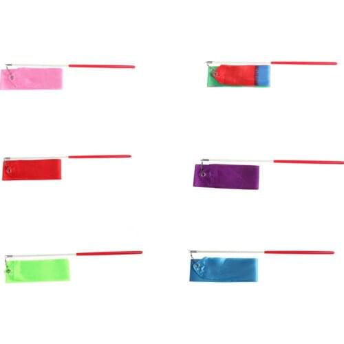 2m Gym Dance Ribbon Gymnastics Art Ballet Streamer Twirling Rod Outdoor Sport