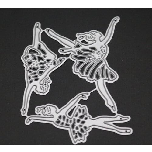 SCD1213 Ballet Scrapbook Metal Cutting Dies For Scrapbooking Stencils DIY Album Cards Decoration Embossing Folder Die Cuts Tools