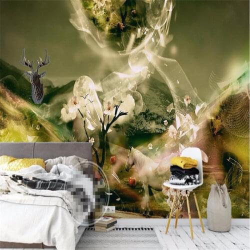 Wallpapers for kids on the wall forest scenery wall paper livingroom bedroom nonwoven wallpaper