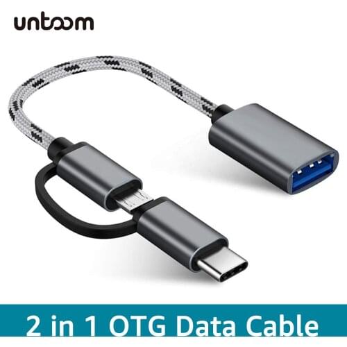 2 in 1 USB 3.0 OTG Adapter Type C Micro USB to USB 3.0 Adapter Cable OTG Convertor for Gamepad Flash Disk Type-C OTG USB Cable