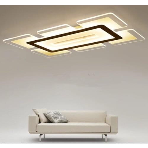 Living room lamp led ceiling lamp atmospheric square lamp simple modern creative sky city home bedroom lamps