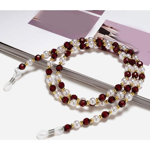 Fashion Sun Glasses Beaded Neck Lanyard Cord Spectacles Sunglasses Necklace Chain Rope Eyewears Cord Holder Neck Strap Rope 2021