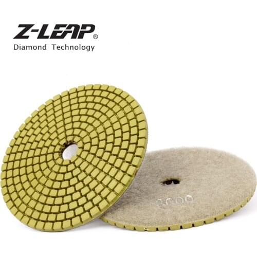 Z-LEAP 4" Diamond Polishing Pad We Use Granite Polishing Disc Tool For Marble 100mm Diamond Polish Grinding Wheel