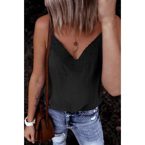 Gray Sexy V Neckline Slip Tank Top Women Sleeveles Off Shoulder Plus Size S-2XL Tank Camis Tops