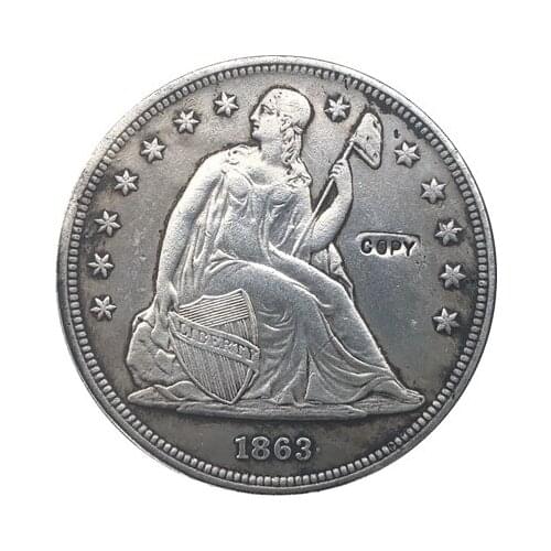 1863 Seated Liberty Dollar COINS COPY