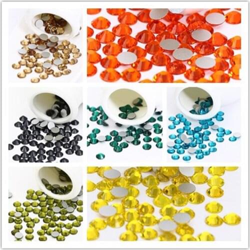 288pcs SS30 6.5mm Jewelry Findings HotFix Rhinestones Crystal FlatBack Glass Thermal Adhesive Iron On Stones Nail Art DIY