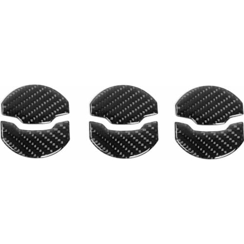 9*Carbon fiber Dashboad Air Vent Outlet Stickers Cover For Ford Mustang 2015-2019