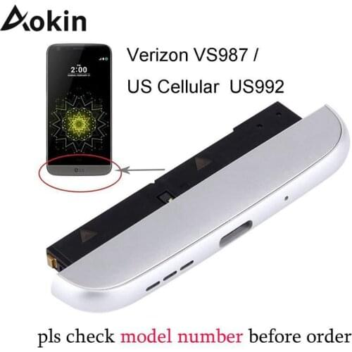 Aokin For LG G5 Verizon Carrier VS987 US Cellular US992 Bottom Housing Cap Loudspeaker Ringer USB Charging Port Flex Module