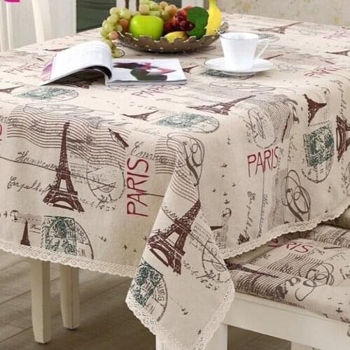 Tower Decorative Table Cloth Tablecloth Rectangular Dining Table Cover Tablecloths Obrus Tafelkleed mantel mesa nappe