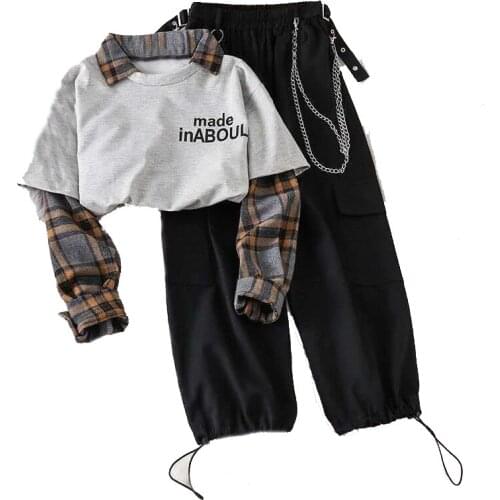 Autumn Spring Women Casual Joggers 2 Piece High Waist Loose Female Hip Hop Trousers With Blouse Funny Streetwear Femme