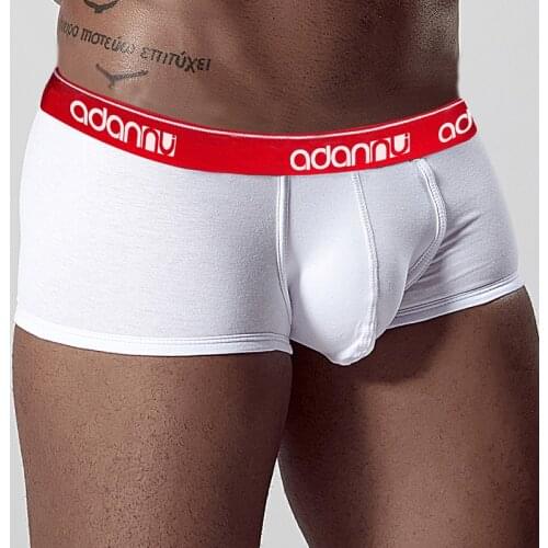 ADANNU Brand New Men Underwear Sexy Men Boxer Cotton Breathable Comfortable Underpants Male Pants U Pouch Fashion Underwear