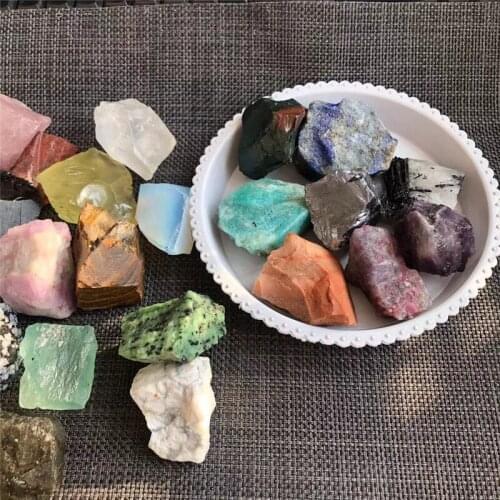 Natural quartz mixed material specimen crystal rough healing stones