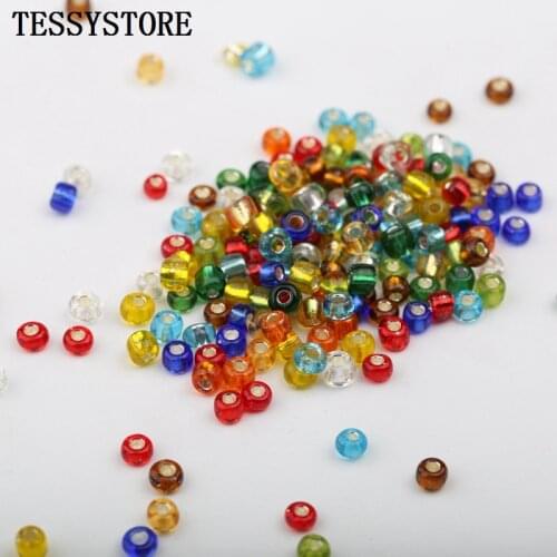 200pcs/lot 4mm Irrigation colored Glass Seed Beads Austria Crystal Glass Beads For Jewelry Making Handmade DIY Accessorie