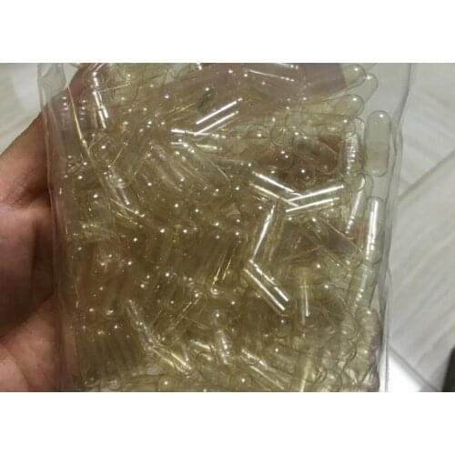 0#1#2# 1000 pcs / lot.transparent colored hard gelatin empty capsules, hollow gelatin capsules ,joined or separated capsules