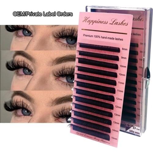 High Quality Free Shipping Soft Eyelash Extension Mink Individual Silk Eyelash Further All size Individual Eyelash Extensions