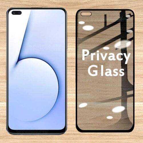 Privacy 9H Tempered Glass For OPPO Realme V3 V5 Q2 Pro C2 C3 C11 C15 Anti Spy Glare Peeping Screen Protector