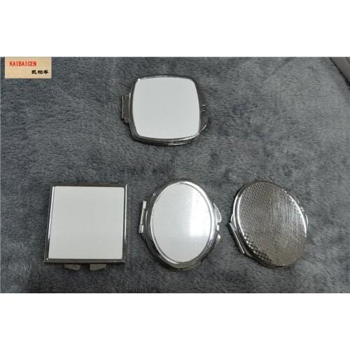 DHL 100pcs/Lot Sublimation Metal Blank Makeup Mirror for DIY heat thermal transfer printing Blank Crafts