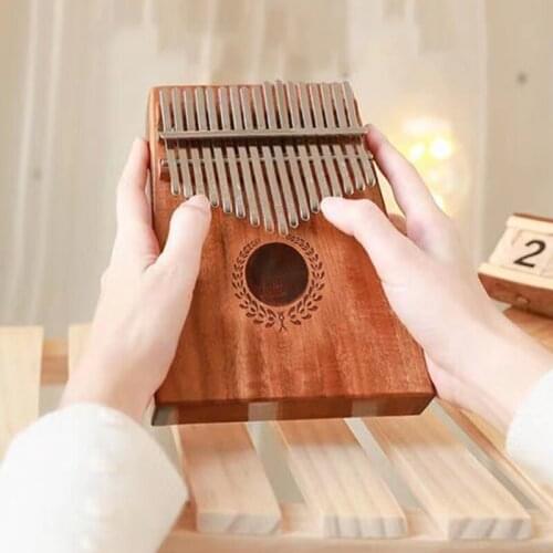 17 Keys Kalimba Thumb Piano Solid Wood Mbira Body High Quality Material Beautiful Tunes Sound Smooth Mood Musical Learning Tool