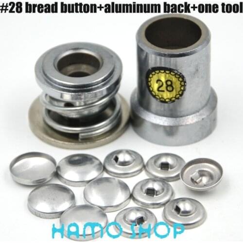 200set/lot #28 Round Fabric Aluminum Covered Cloth Button With One Tool Metal Jewelry Accessories For Handmade DIY Free Shipping