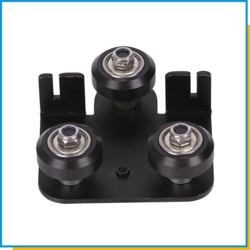 3D Printer 2020 Openbuilds V Slot gantry plat set slide plate pulley for CR-10 / Ender-3 Metal Extruder Nozzle Fixing wheels