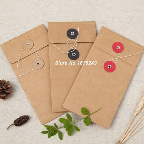 210*105mm Wire buckle kraft paper bag, envelope,gift paper bag 100piece\lot Fast shipping