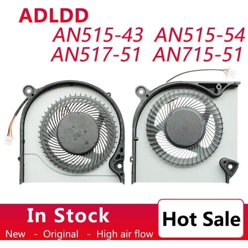 5V Computer Notebook Cooler Fans Radiator GPU CPU Cooling Fan for Acer Nitro 5 AN515-43 AN515-54 AN517-51 Nitro 7 AN715-51 New