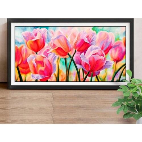 Diamond Mosaic Flowers 5D DIY Diamond Painting Cross Stitch Floral Home Decor Picture Of Rhinestone Full Square Drill