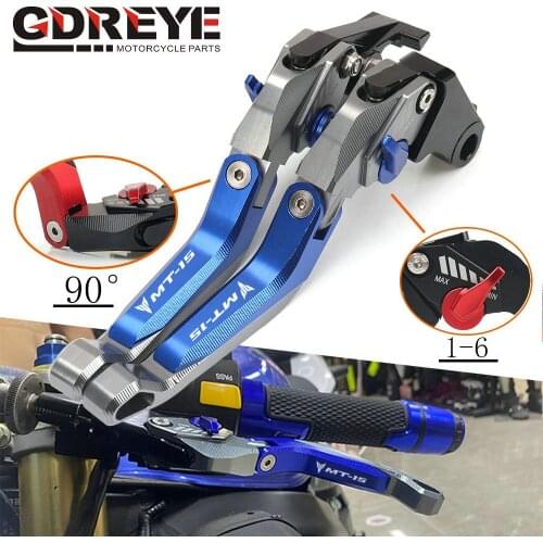 For Yamaha MT15 MT-15 MT 15 2015 2016 2017 Motorcycle CNC 5D Aluminum Adjustable Folding Extendable Brake Clutch Levers
