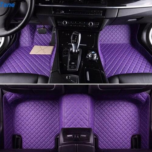 Tane car floor mats For skoda karoq kodiaq 2018 accessories rapid 2 spaceback octavia a5 fabia 1 superb 2 yeti carpet rug