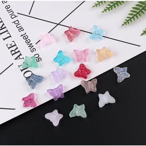 Butterfly Shape 12x15MM 20Pcs/Bag Czech Glass Crystal With Hole Rhinestones For Diy Jewelry Apparel Shoes Accessories