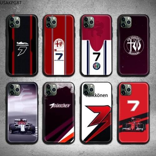 Kimi Raikkonen KR7 Phone Case For iphone 12 11 Pro Max Mini XS Max 8 7 6 6S Plus X 5S SE 2020 XR cover