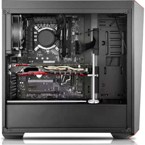 F3MA GPU Holder Aluminum Alloy Graphics Video Stand Graphics Card Support Frame Sync jack Friend w/ Magnetic Base