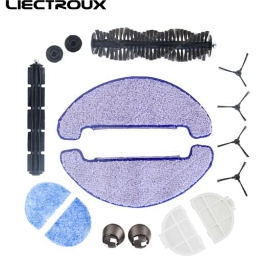 For X5S) Spare part for Robot Vacuum Cleaner,Main Brush,Rubber Brush,Rubber Ring,Side Brush,HEPA ,Primary filter,Front wheel
