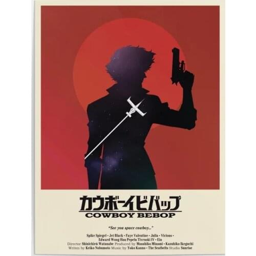HD Home Decoration Cowboy Bebop Hd Print Pictures Wall Artwork Modular Japanese Anime Boy Poster Canvas Painting For Living Room