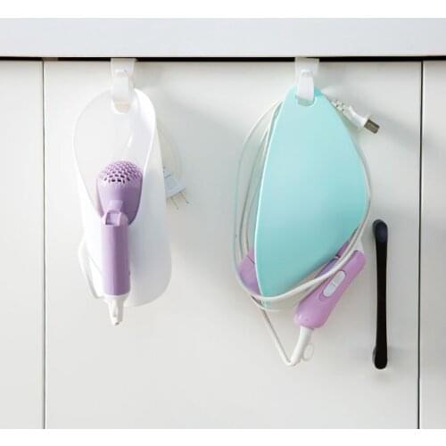 Innovative Electric Hair Dryer Hanging Ring Holder Storage Support Portable Bathroom Hair Dryer Stand Shelf for Home,Hotel
