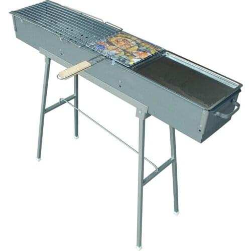 Barbecue tools charcoal grill oven hot one meter long 18 wide plus lamb skewers outdoor large size commercial frame