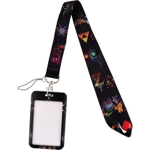 K3024 Cartoon Game Keychain Neck strap Lanyards for Keys ID Card Passport Gym Cell Phone USB Badge Holder DIY Hanging Rope