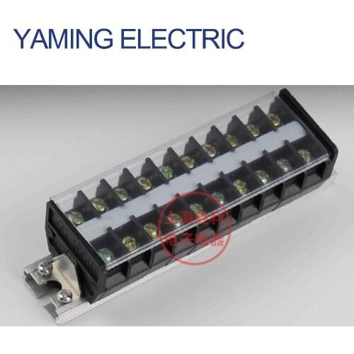 P198 600V 20A TD-2010 TD(AZ1)20A/10P Fixed Barrier Terminal Block electrical Connector Cable Wire Guide Rail Mounted