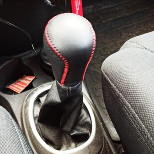 Leather Gear Shift Collars Fit for Toyota Corolla Rav4 Rav 4 2014 - 2019 Accessories AT Gear Head Shift Knob Cover