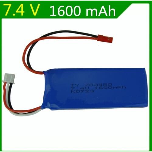 3.7V 1600mAH Lithium battery 3.7V 1600mAH Y remote control boats RC Lipo battery 703480