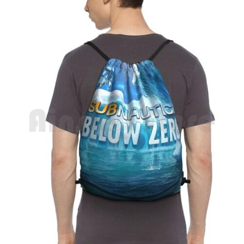 Below Zero Alternative Backpack Drawstring Bags Gym Bag Waterproof Subnatuica Below Zero Fun Games