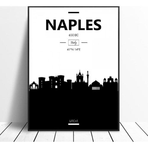 Naples Canvas Painting Wall Art Pictures Prints Home Decor Wall Poster Decoration for living Room