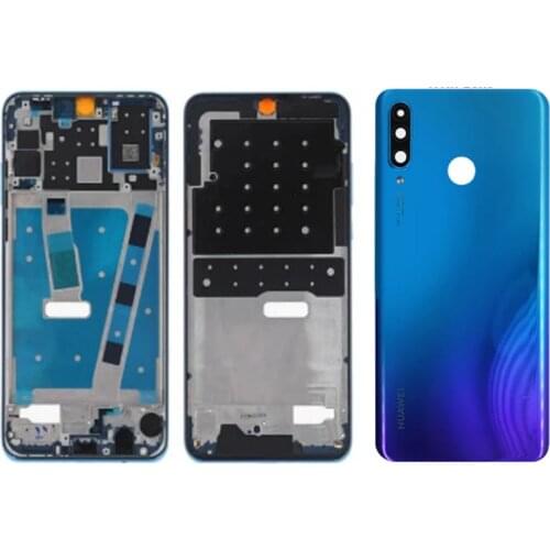 Replacement For Huawei P30 Lite Middle Frame Front Bezel Lcd Housing Battery Back Cover Plate Chassis Faceplate 24MP 4GB
