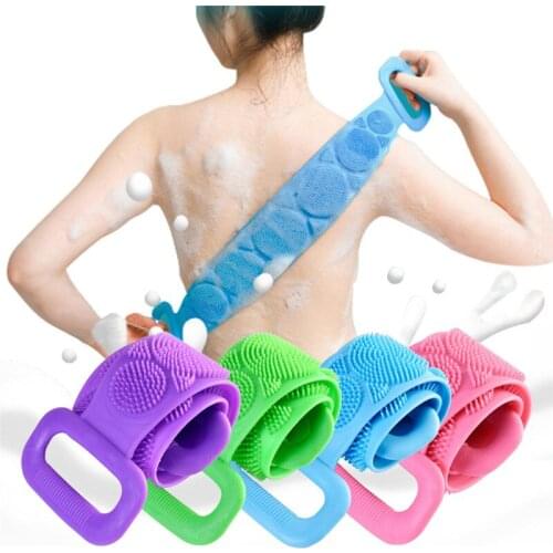 Rubbing Back Mud Magic Silicone Brushes Bath Towels Peeling Body Massage Shower Extended Scrubber Skin Clean Shower Brushes