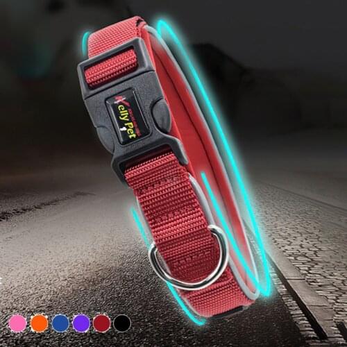 Reflective Dog Collar Safety Lock Adjustable Nylon Soft Pet Collar Suitable Dog Accessories For Large Medium Dogs Supplies