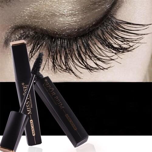 Miss Rose Black Tube Large Thick Waterproof Mascara Natural Curling Mascara Makeup Cosmetic Gift for Women Hot Selling