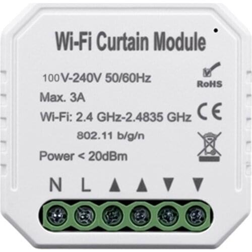 WiFi Intelligent Curtain Switch Module WiFi Smart Shutters Timer Switch Wireless Remote Control For Roller Shutter Motor