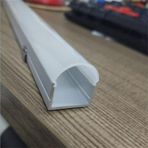 YANGMIN Free Shipping 6.6ft/1M 20x21mm Silver U-Shape Internal Width 17mm LED Aluminum Channel System with Cover, End Caps