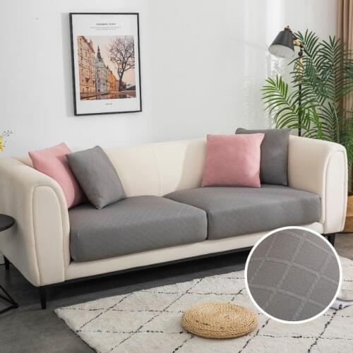 Jacquard thick sofa cushion cover Corner sofa Funiture protector seat cushion slipcover elastic solid color couch cover
