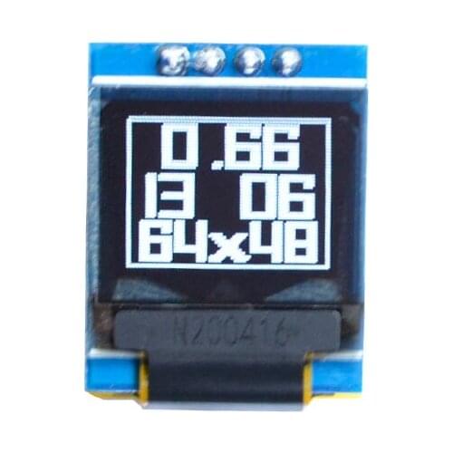 0.66 inch OLED display 6448 LCD module IIC interface I2C sd1306 driver
